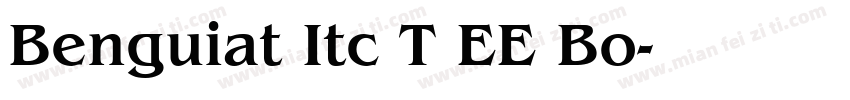 Benguiat Itc T EE Bo字体转换